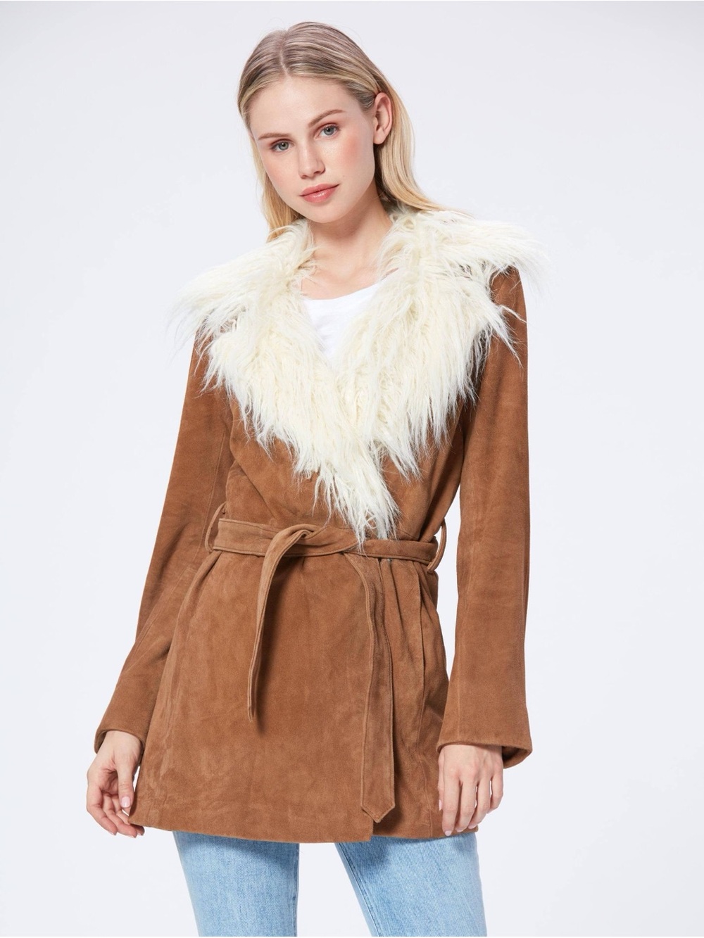 Paige Kairo Leather Faux Fur Jacket